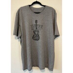 Life Is Good Mens T-shirt Size XXL Gray Remember The Music Is Not In The Guitar